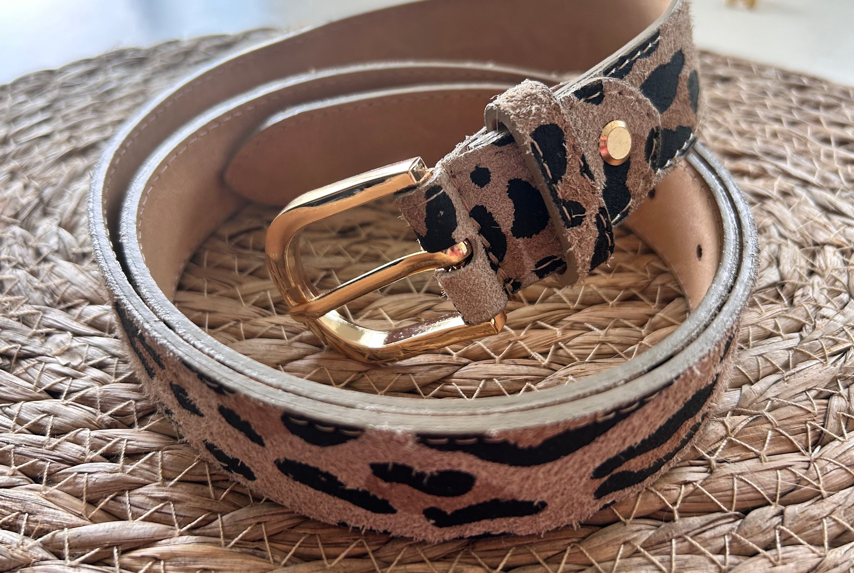 Ceinture cuir LEOPARD Les Tendances de Vanessa