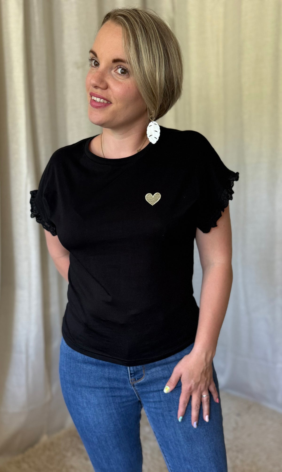 Tee-shirt CŒUR NOIR