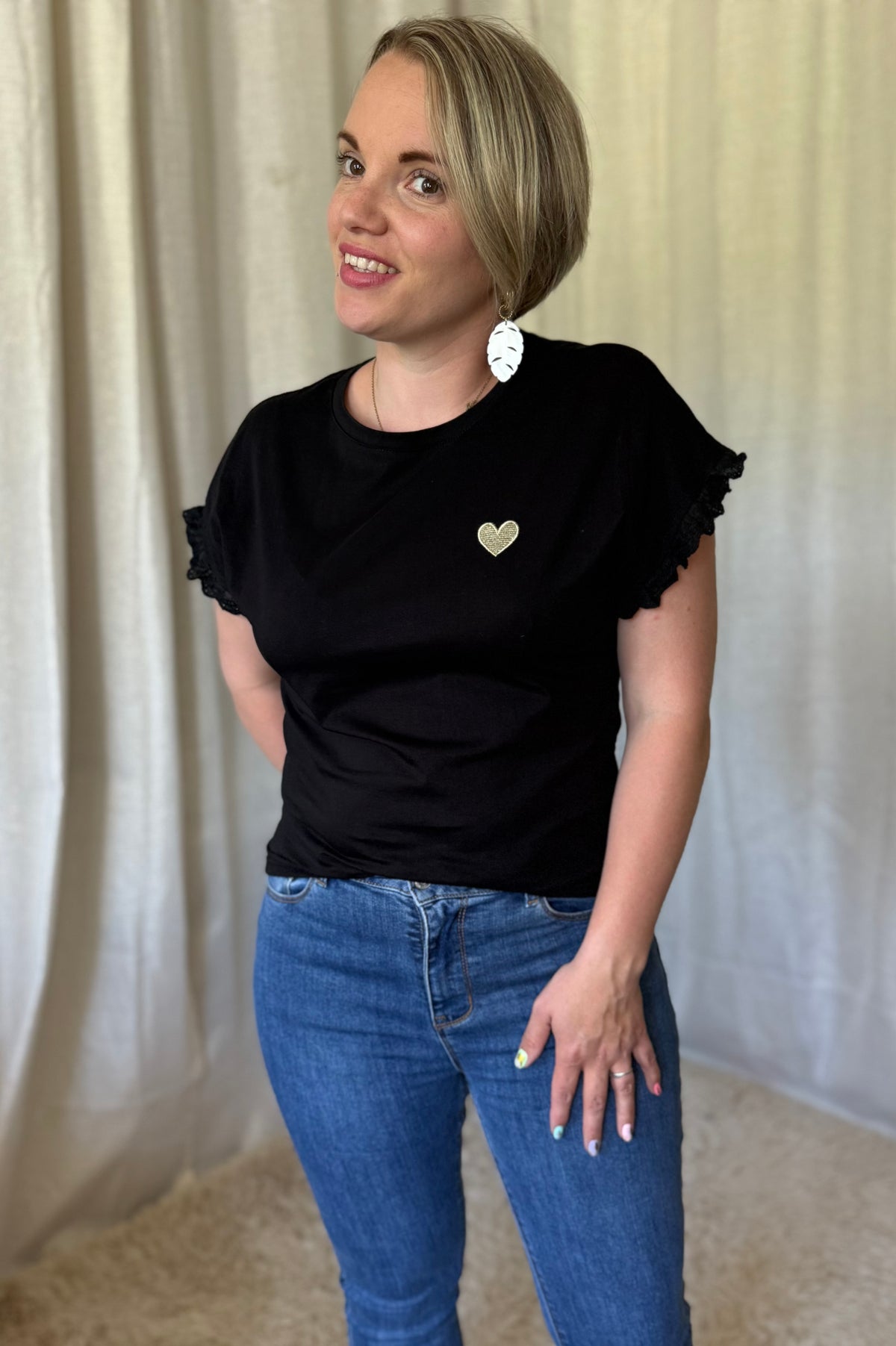 Tee-shirt CŒUR NOIR