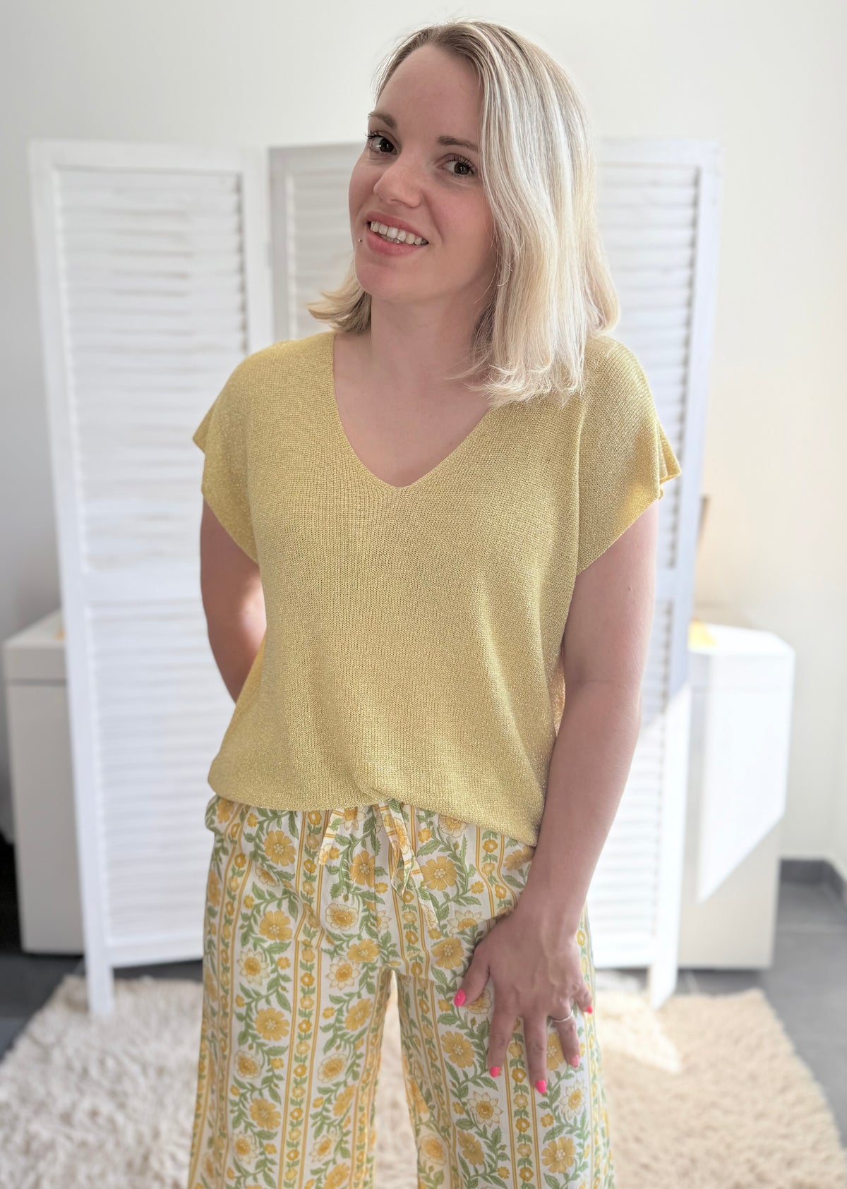 Top ZELIA jaune