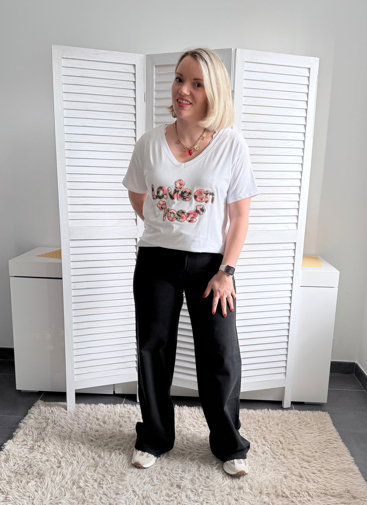 Tee-Shirt LA VIE EN ROSE