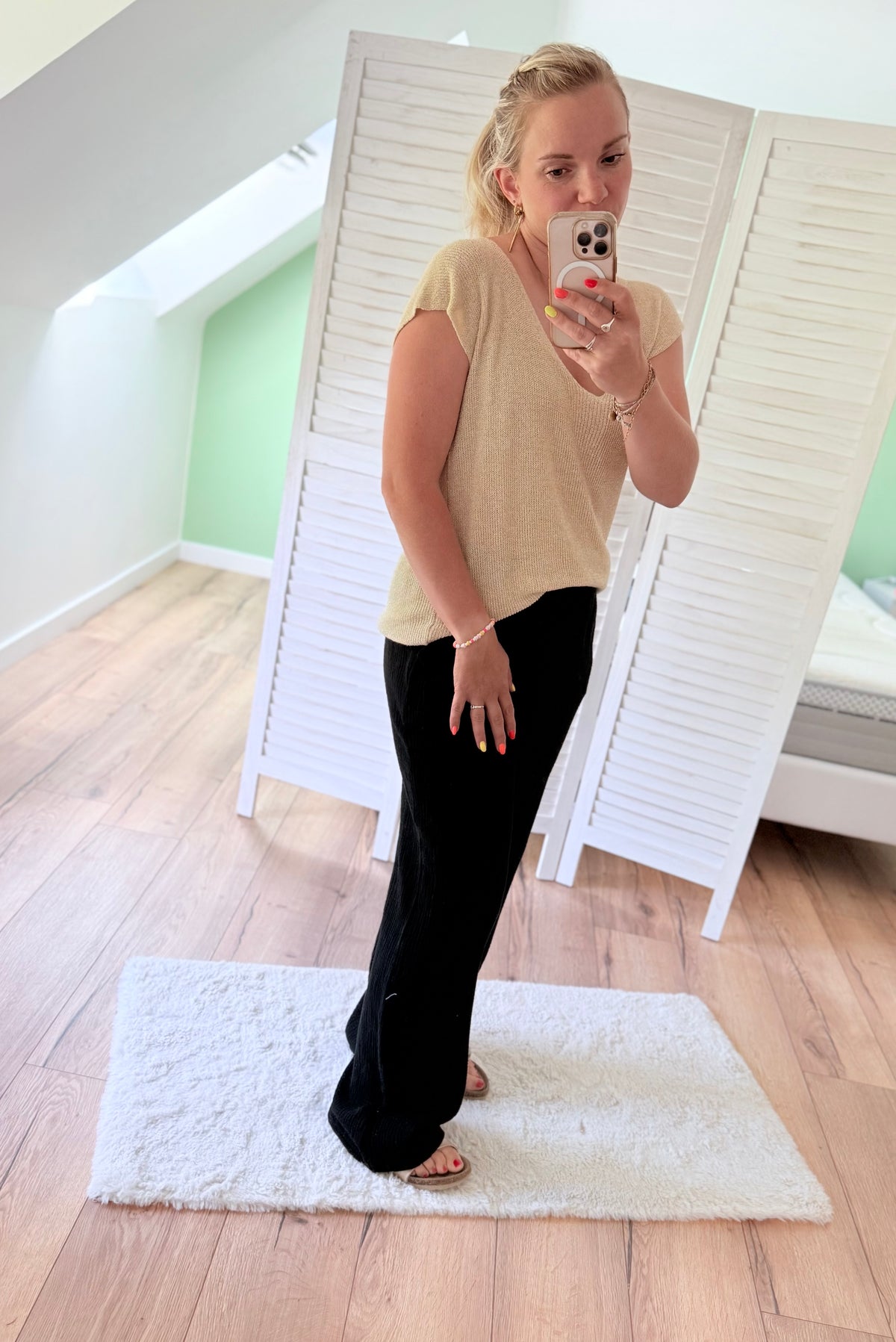 Top ZELIA doré
