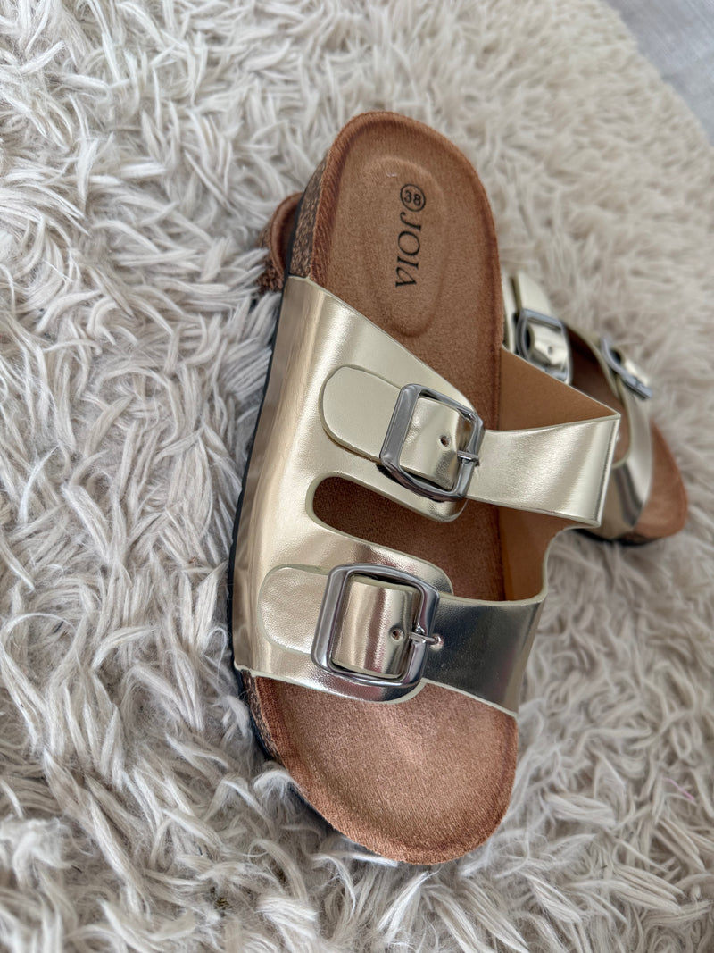 Mules dorée
