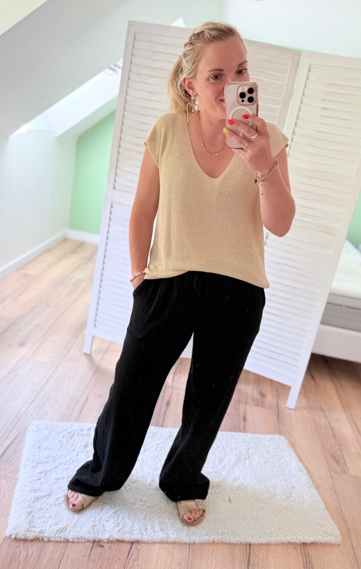 Top ZELIA doré