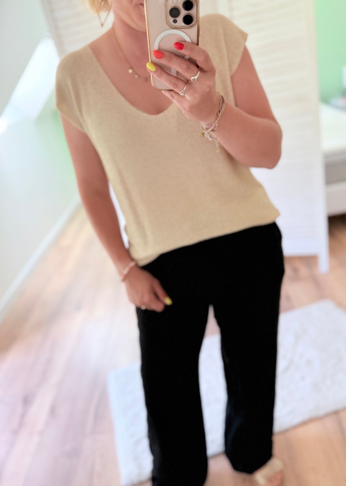 Top ZELIA doré