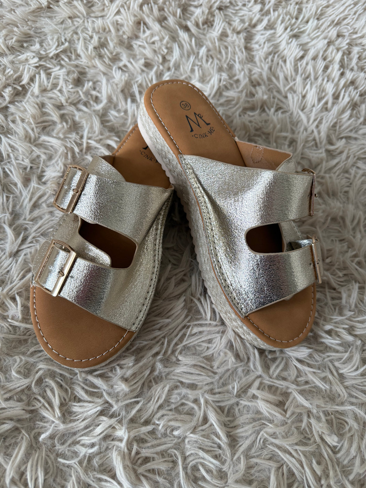 Mules dorée