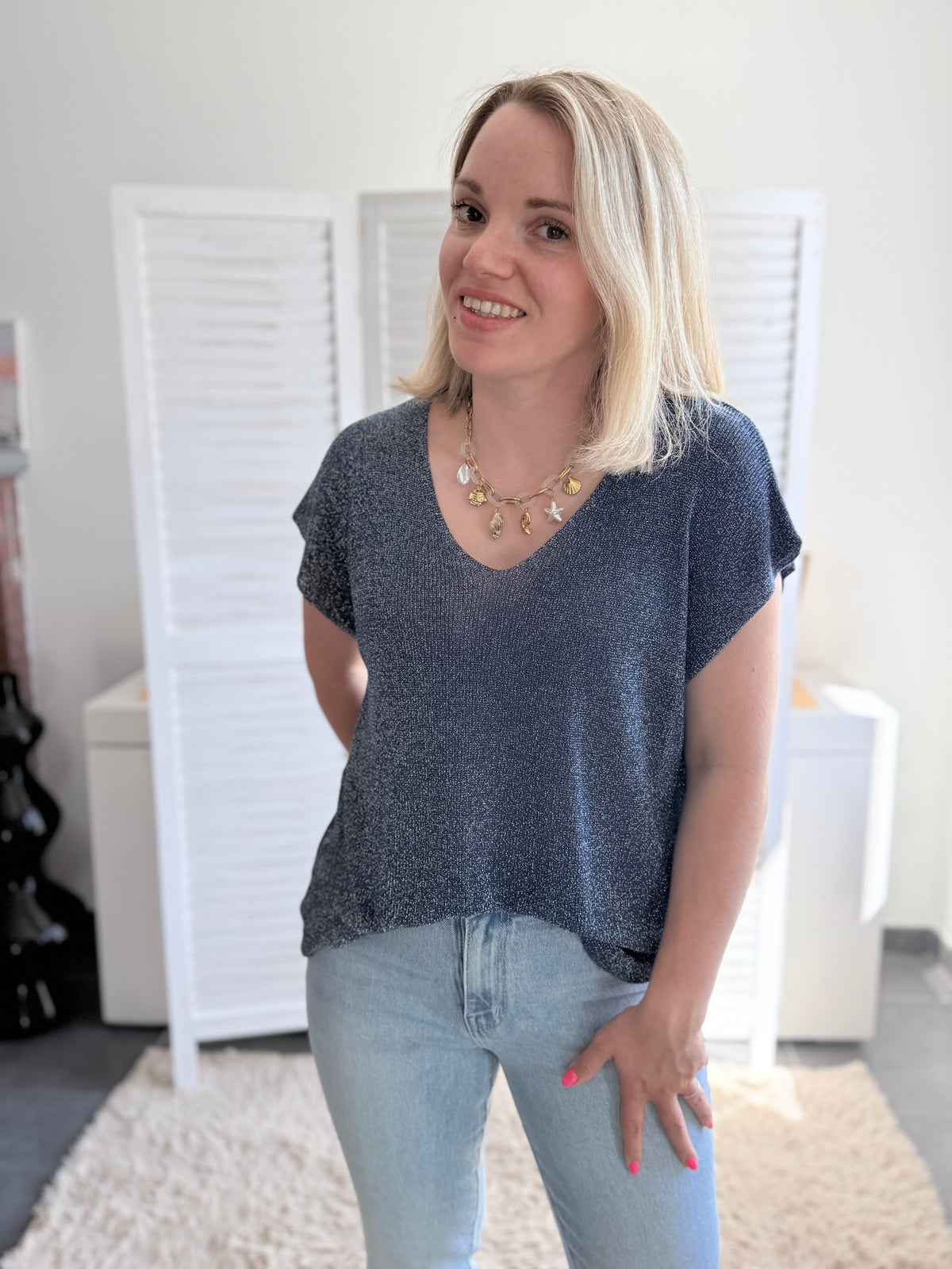 Top ZELIA bleu