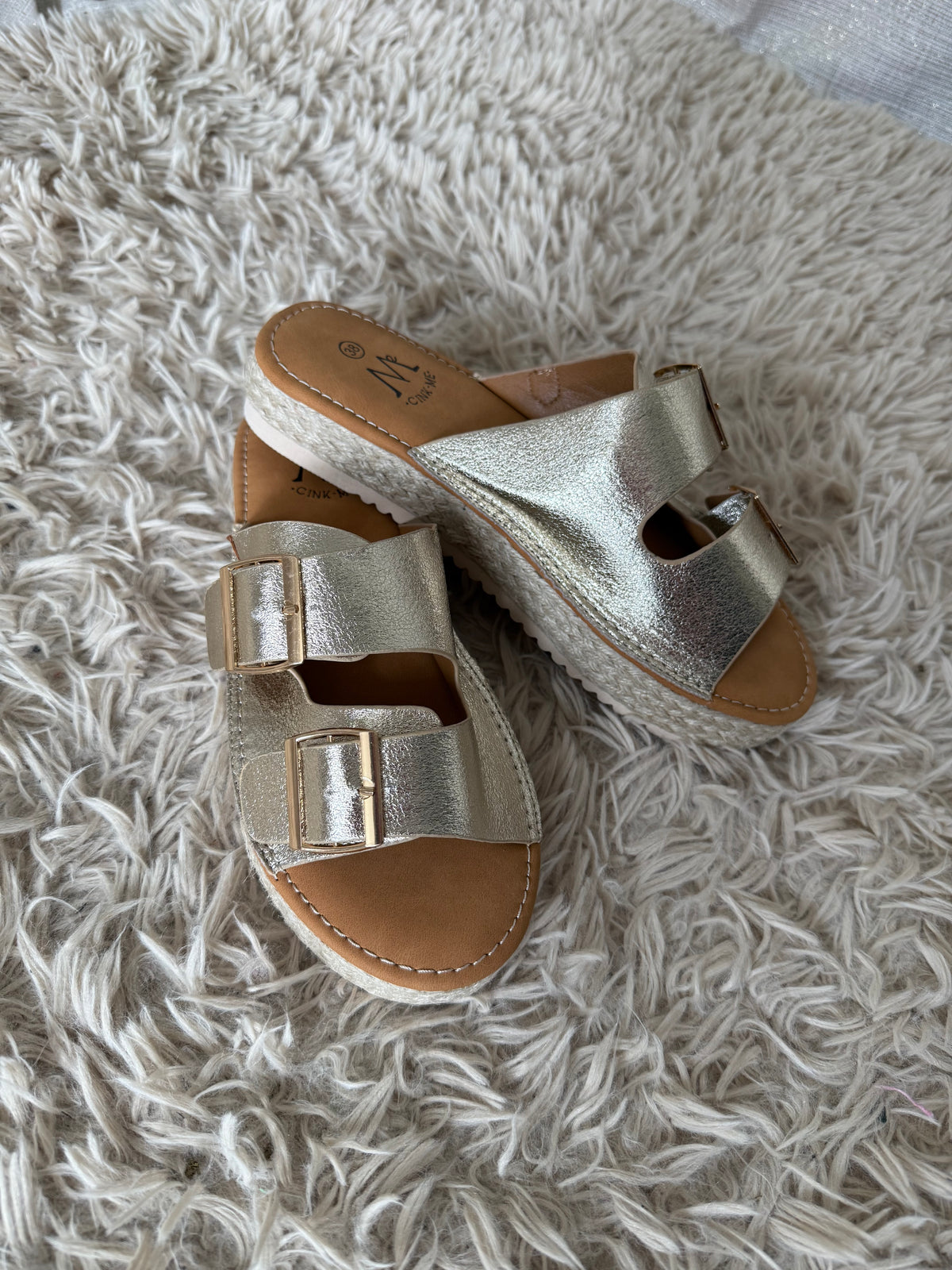Mules dorée
