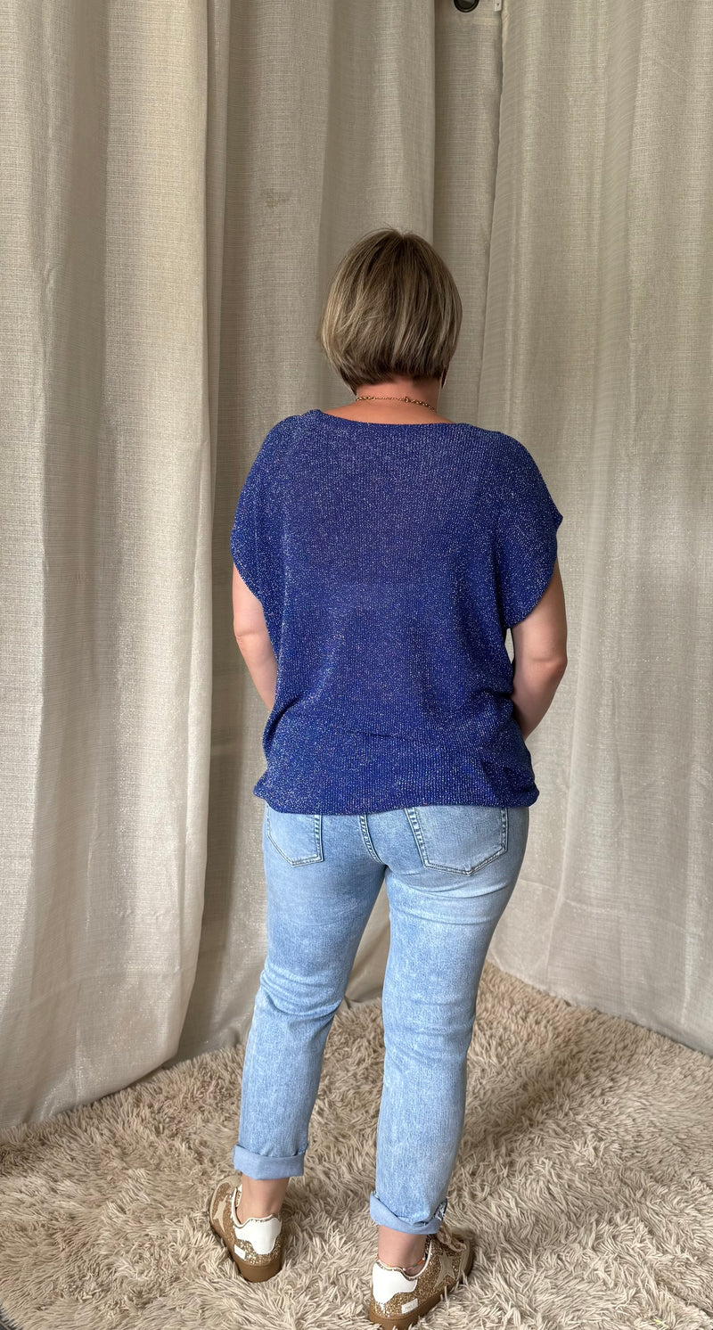 Top ZELIA bleu roi