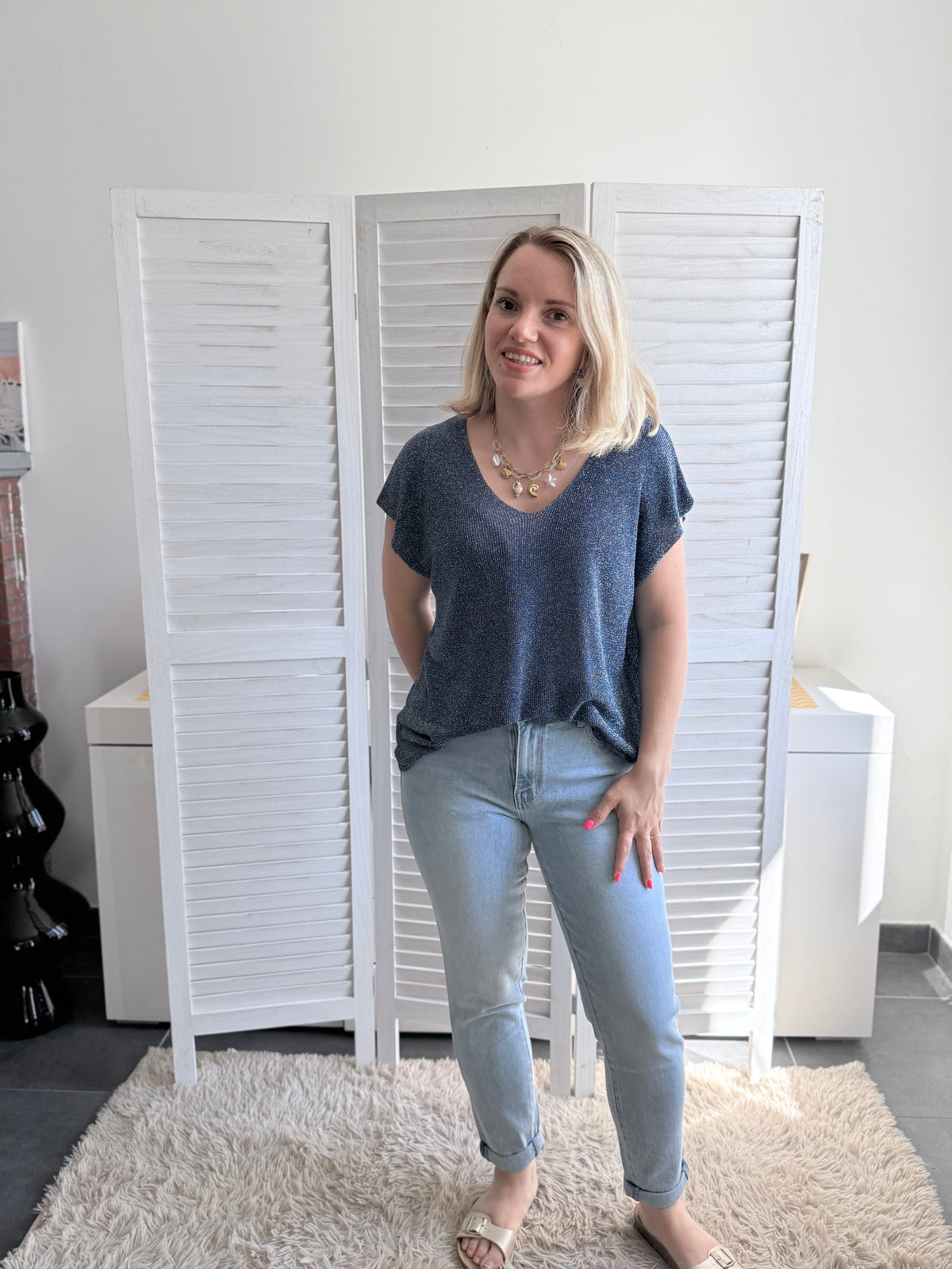 Top ZELIA bleu