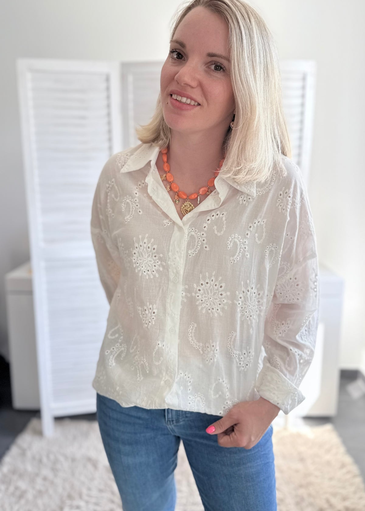 Chemise broderie