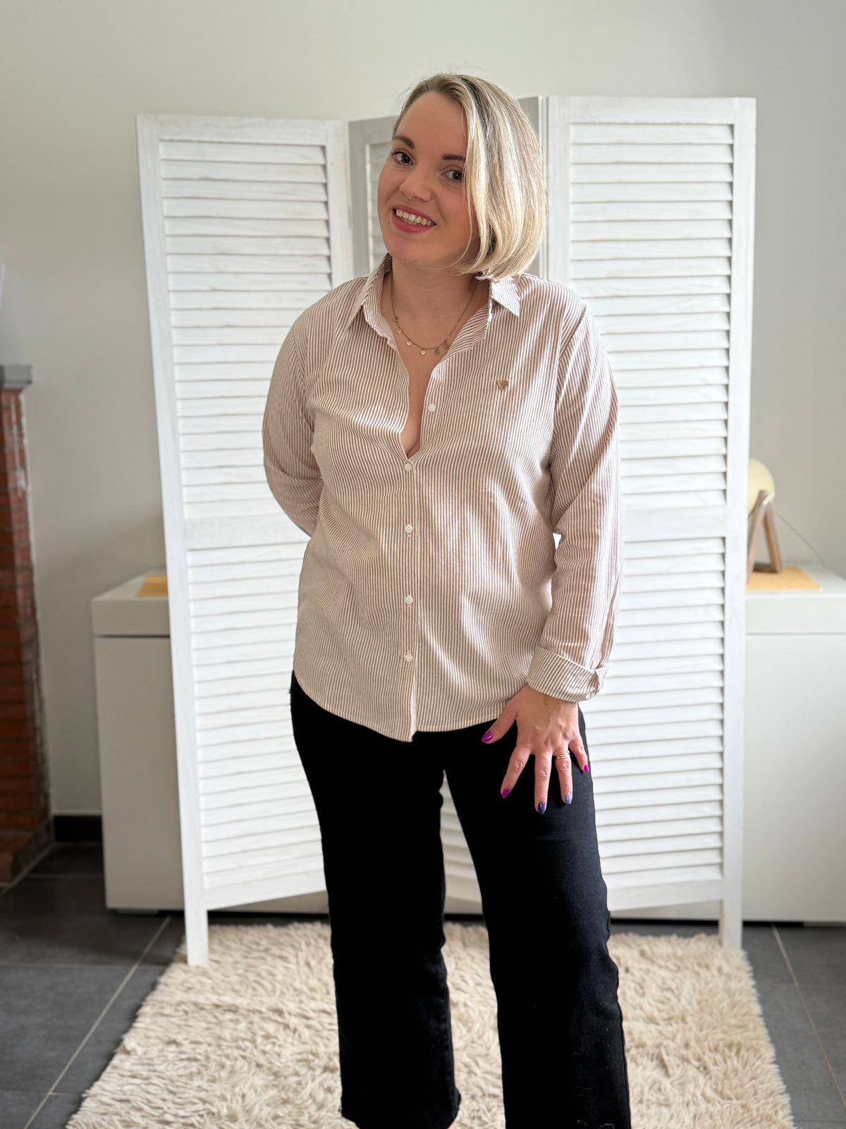 Chemisier MARINA marron