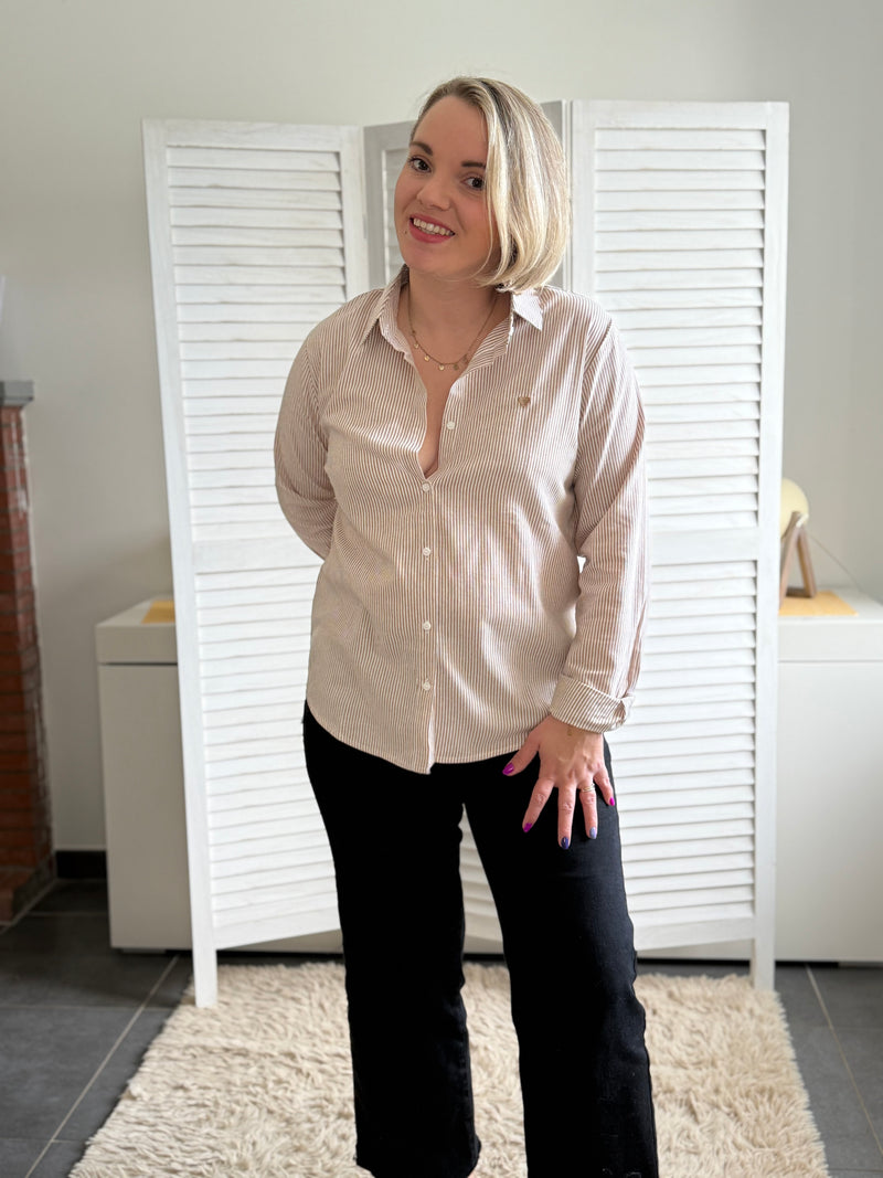 Chemisier MARINA marron