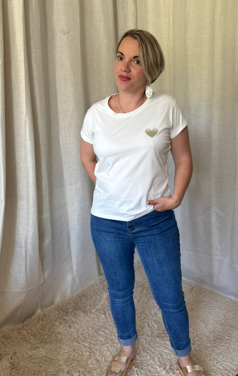 Tee-shirt CŒUR OR