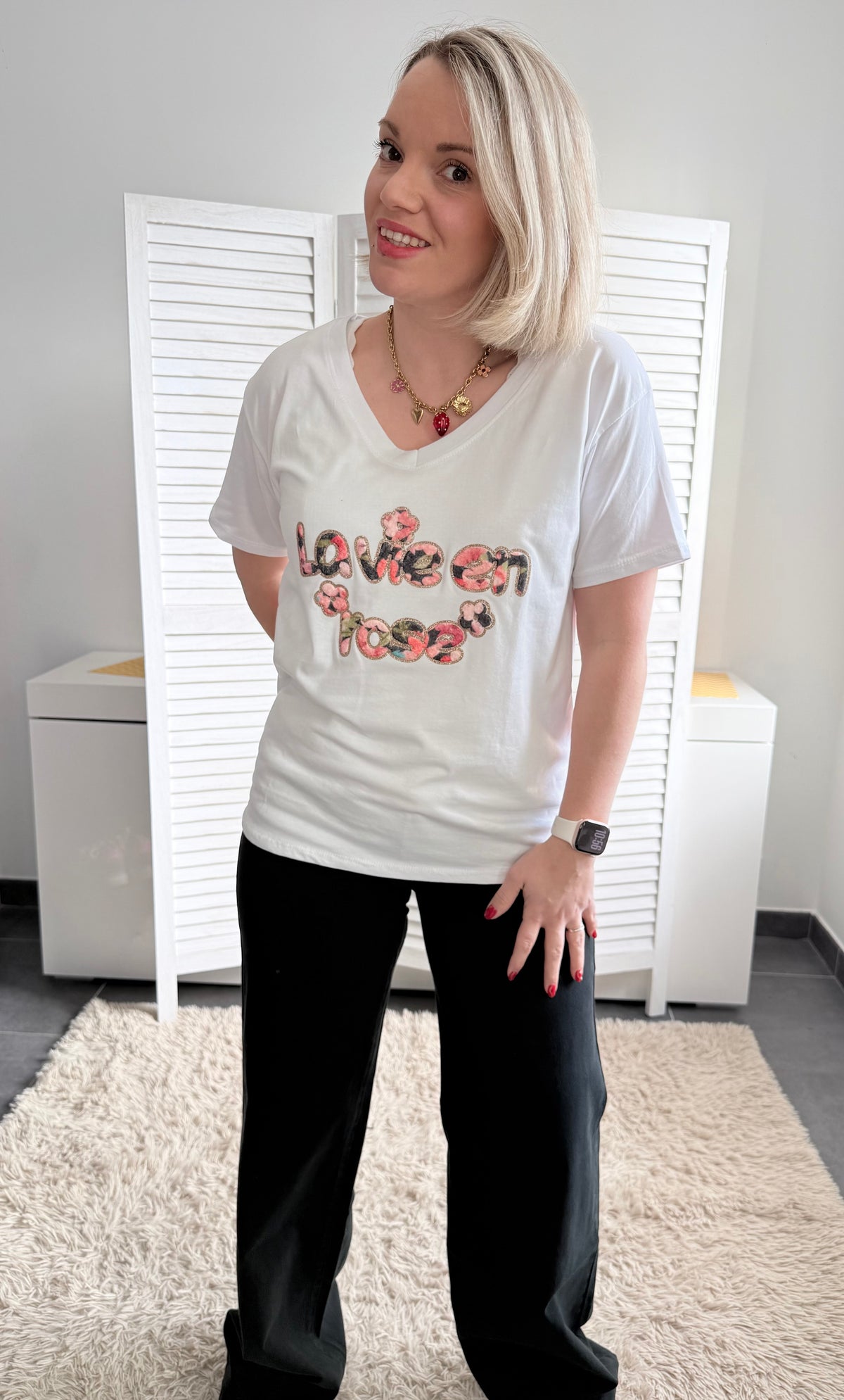 Tee-Shirt LA VIE EN ROSE