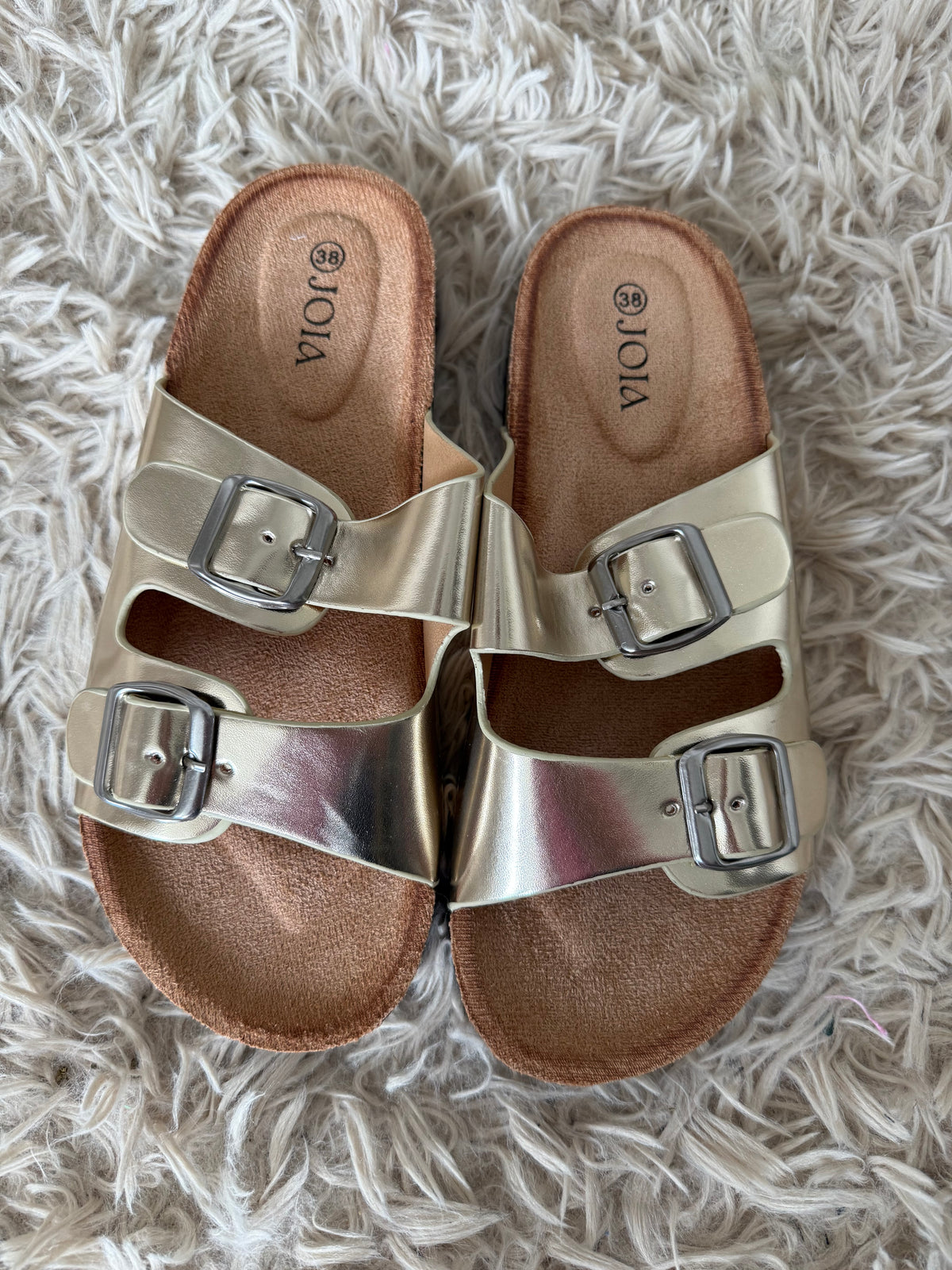 Mules dorée